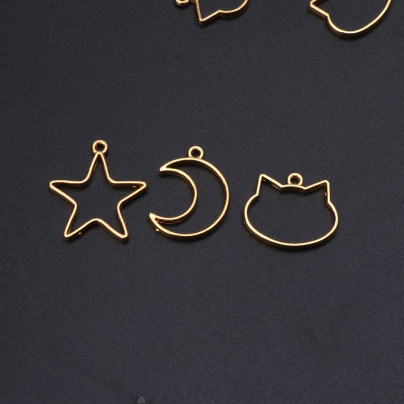 미니 기하학적 프레임 펜던트, UV 송진 공예, 베젤  - Bezels Set Pendant 리뷰 및 가격