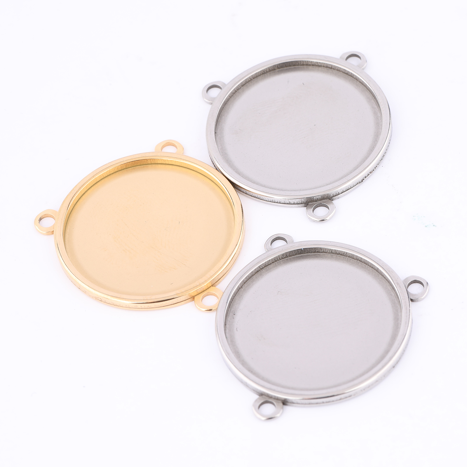 5개 스테인리스 스틸 금도금 16mm 18mm 20mm - Bezels Set Pendant 리뷰 및 가격